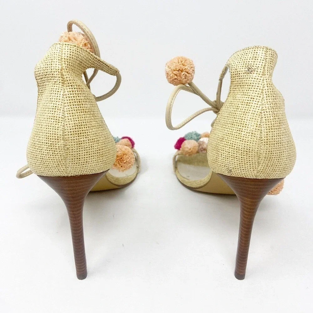 Louise et Cie Kizzy Colorful Pom Pom Heels 10 - Picture 8 of 10
